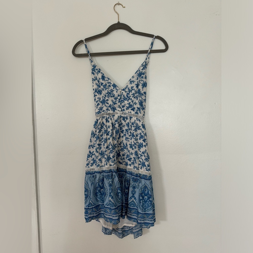Floral print mini dress